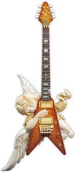 But The Angel S Already Playing It I M Confused Esp Angel Classic V Guitar Collection Cool Guitar Music Guitar