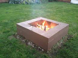 Fire Pit Idea Cinder Block Fire Pit Backyard Fire Square Fire Pit
