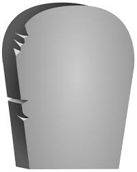 Tombstone Rounded Blank Gravestone Tombstone Halloween Gravestones