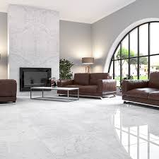 Awesome Calacatta Marble Tiles Living Room And View In 2020 Living Room Tiles Marble Flooring Design Marble Living Room Floor