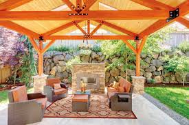 They also make a wonderful feature for those who enjoy spending their leisure time with friends and family in their outdoor living space. Pin By Carla Bordoy Jr On House Sweet Home In 2021 Covered Patio Design Backyard Pavilion Patio Fireplace