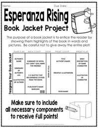 At the start, the presentation of the luxury life that esperanza was living makes us more. Esperanza Rising Project Create A Book Jacket A Book Report Activity Esperanza Rising Social Studies Book Biography Book Report Template