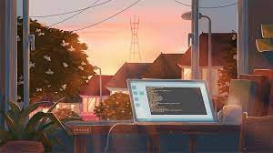 Retro vaporwave aesthetic hd wallpapers backgrounds www.elsetge.cat. Soft Ahn Seongmin 17 Anime Scenery Wallpaper Anime Scenery Scenery Wallpaper
