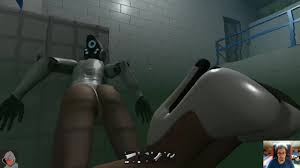 Erotic Haydee game with 1boy 16:9 highlights robot's body