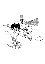 Includes coloring page & color by number fun. Free Printable Harry Potter Coloring Pages For Kids