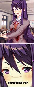 Yuri certainly likes long, hard and pointy things inside her ( ͡° ͜ʖ ͡°) :  r/DDLC