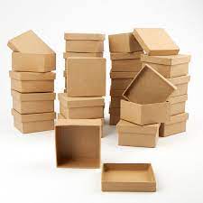 bulk small square paper mache boxes basic craft supplies crafts flat rate international shipping ups