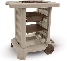 If you need the perfect soil for container planting, we also have a variety of plant soils and potting soils. Amazon Com Suncast Portable Outdoor Garden Cart Durable Resin Gardening Center On Wheels Store Garden Accessories And Equipment Ideal For Gardening And Outdoor Projects Taupe Garden Outdoor