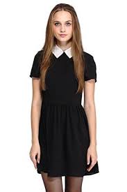Pogt Women S Casual Short Sleeve Doll Collar Dress Summer Short Dress Petite Xl Black Doll Collar Dress Little Black Dress Short Summer Dresses