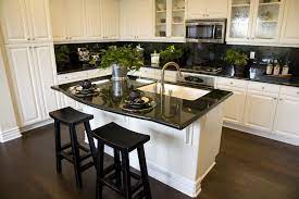 Tile floor kitchen island marble backsplash wall oven white flush cabinets red counter stools upper. Kitchen Cabinet Refacing Maine Traditional Kitchen Portland Maine By Benchmark Home Improvements Houzz