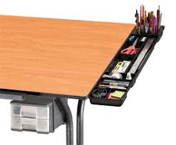 Alvin Drawing Table Tool Caddy Drafting Table Tool Organizer Plastic Instrument Storage Tray White Tt599 1 Tray Organization Desktop Storage Drafting Table