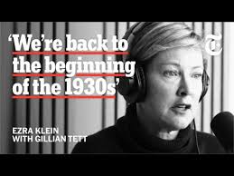 Marcel Harmon: "Recommend this interview of Gillian Tett (Financial Times  columnist specializing in economics who also has a PhD in Anthropology) by  @ezrakleinbot.bsky.social
