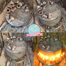 30th Birthday Cake Ideas For Husband I Had A Lot Of Fun With This Birthday Cake For My Husband I Am Very Lucky In That He Is Able T Cake For Husband Birthday Cakes For Men Mechanics
