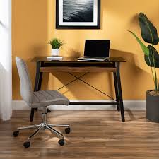 By walker edison furniture company. Black Glass Computer Desk Wayfair