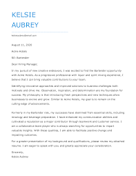 This period allowed me to understand the. Waitress Cover Letter Jobhero