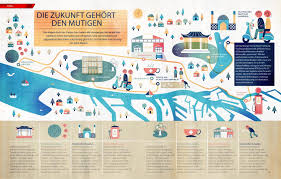 Motorscooter Tour Of Hamburg Germany Illustrated By Sol Linero For Hamburg Magazine Illustrated Map Map Illustration