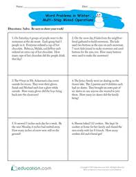 This post is part of the series: 3rd Grade Math Word Problems Printable Worksheets Education Com
