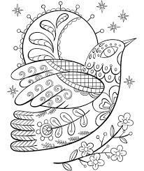 Ornate Dove On Crayola Com Free Coloring Pages Coloring Pages Embroidery Patterns
