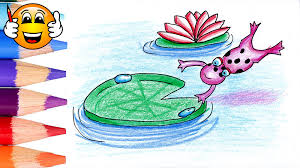 Maybe you would like to learn more about one of these? Learn To Draw A Frog Jumping Onto A Lilypad Coloring Page For Kids Draw With