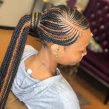 2019 Beautiful Braids To Copy Feed In Ponytail Feed In Braids Ponytail Natural Hair Braids