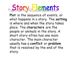 Find out in this short video reading lesson. Story Elements Plot Is The Sequence Of Events Or What Happens In A Story The Setting Is Where And When The Story Takes Place The Characters Are The Ppt Download