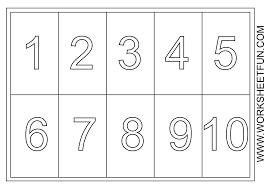 Use these number coloring pages to reinforce any number of lesson plans. Big Numbers Coloring Pages