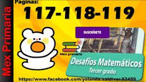 Desafio 23 quantas páginas tem o livro? Respuesta Explicacion Matematicas Tercer Grado Pagina 117 118 119 Matematicas 3 Pagina 117 118 119 Youtube