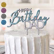 Feliz Cumpleanos Papa Pastel Topper Padres Mejor Papa Brillo Etsy Mexico