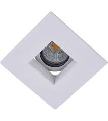 Elitco Mr16 Par16 Led Matte White Recessed Baffle Trim 3 Inch Square