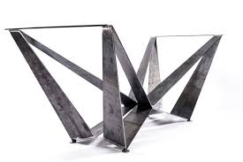 Handmade Dining Table Base Metal Table Legs Metal Table Etsy Base Para Mesa Mesa De Jantar Serralheiro