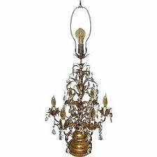 Rated 4.5 out of 5 stars. Antique Crystal Gold Leaf Table Lamp Girandoles Candelabra Italian Rococo Ebay