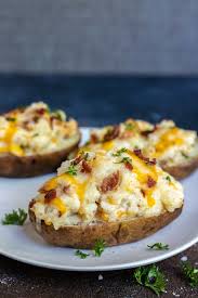 Air Fryer Twice Baked Potato Recipe Tasty Air Fryer Recipes Recipe Twice Baked Potatoes Baked Potato Recipes
