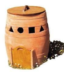 Compostiere Kleiner Terracotta Komposter Kompost Garten Kleiner Garten