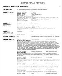 A good objective is for the resume to reflect your skills and experiences. Free 7 Resume Objectives For Retail In Ms Word Pdf