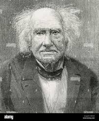 Michel Eugene Chevreul (1786-1889) French chemist. Engraving 1889 at te  time of his death at the age of 102 Stock Photo