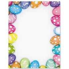 Vector images are also available. Decorated Eggs Letter Paper Easter Printables Free Easter Templates Easter Frame