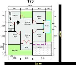 Inspirasi Denah Rumah Hook Type 70 Yang Modern Rumahminimalispro Com Denah Rumah Tata Letak Rumah Rumah
