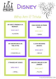Nov 11, 2021 · free printable halloween trivia game answer key halloween facts halloween quiz halloween trivia questions from i.pinimg.com if you know, you know. Disney Who Am I Quiz Free Printable The Life Of Spicers