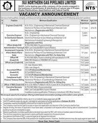 Sui Northern Gas Pipelines Limited Latest Jobs By Nts 14 Oct 2018 For Engineer Executive Engineer Officer Hr Officer Accounts Gas Pipeline Job Ads Job Shop
