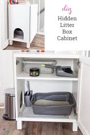 How To Make A Diy Hidden Litter Box From An Ikea Cabinet Cat Litter Box Diy Hiding Cat Litter Box Litter Box Furniture