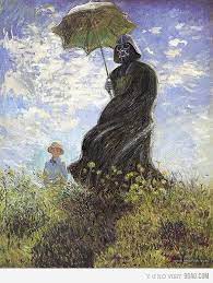 Dart Vader By Monet Star Wars Art Art Parody Art