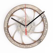 Bremsscheibenuhr Wanduhr Aus Bremsscheibe Fahrrad Uhr Wanduhr Uhrideen