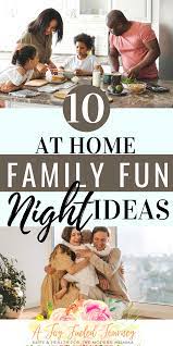 At Home Family Time Ideas Family Fun Night Fun Family Activities Family Fun