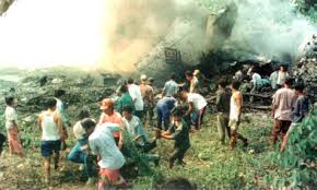 The bodies were recovered from the c130 aircraft that crashed in patikul, sulu after it missed the runway. July 17 1997 28 Perish In Indonesian Plane Crash Today History Gulf News
