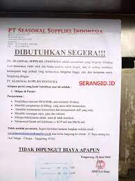 Informasi gaji sejabodetabek, gaji operator pt epson industry cikarang nama perusahaan pt. Pt Ssi Indonesia Serangid