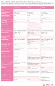 pet insurance plan comparison as of 9 12 13