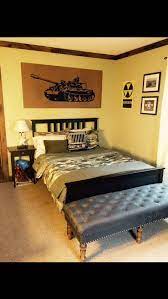 I'm the first to admit i'm not always the most creative person, so that's when i turn to pinterest for inspiration. Boys Military Themed Room Before And After Army Bedroom Military Bedroom Bedroom Themes