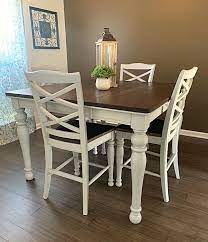 Excited To Share This Item From My Etsy Shop New Farmhouse Counter Height Table And 4 Chair Set Refurbished Table Counter Height Table Pub Table And Chairs