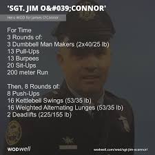 Sgt. Jim O'Connor” WOD