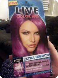 Permanent dye contains ammonia, uses 20 volume developer, and should be used on hair that is at least mediumly healthy. Review Live Xxl Ultra Brights Purple Punk Express Chemist